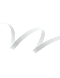 Witte elastische vlecht