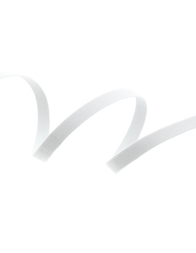 Witte elastische vlecht