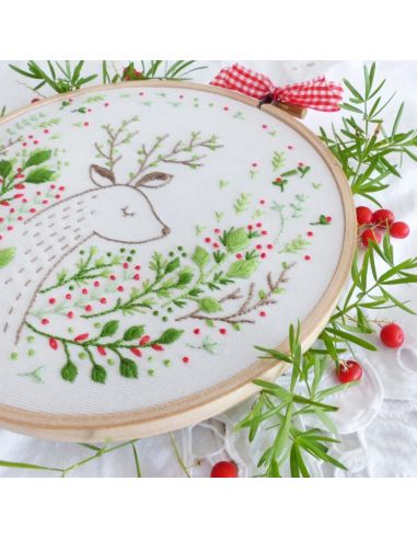 Borduurpakket Tamar Nahir-Yanai - Kerst Rendier