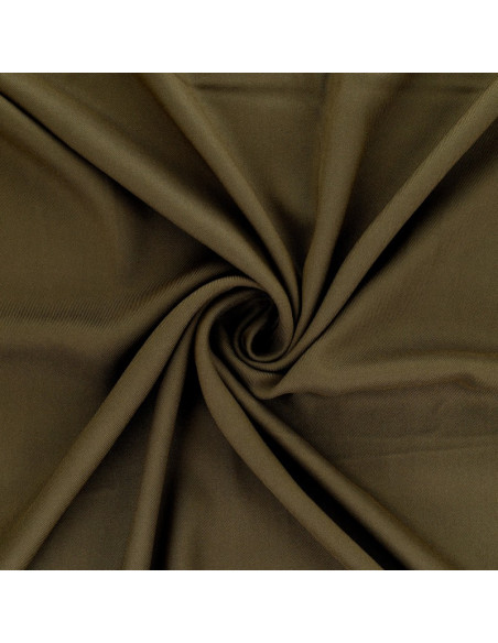 Viscose gabardine stof - Kaki