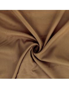 Viscose gabardine stof - Donkerbeige
