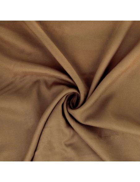 Viscose gabardine stof - Donkerbeige