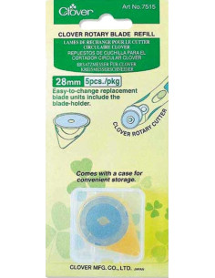 5 vervangmessen voor Clover snijder - 28 mm