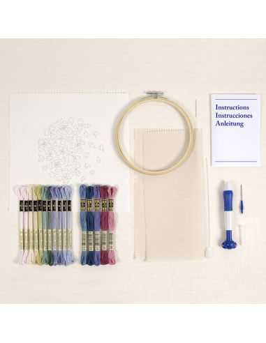 Punch needle kit - Hortensia bloemblaadjes