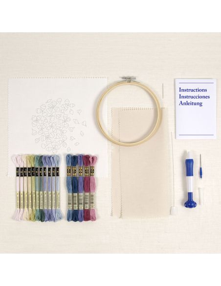 Punch needle kit - Hortensia bloemblaadjes