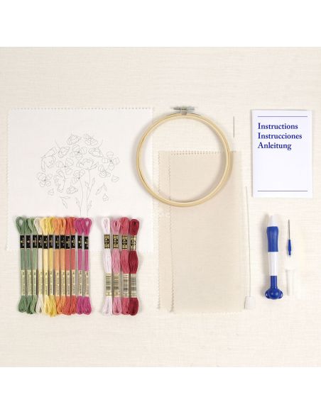 Punch needle kit - Voorjaarsklaprozen