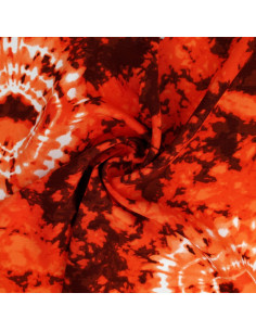 Tie-dye stof - Oranje