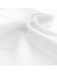 Linnen viscose stof - Wit