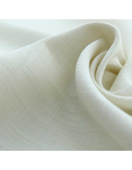 Linnen viscose stof - Ecru