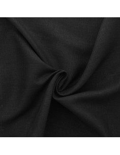 Viscose linnen stof - Zwart 2
