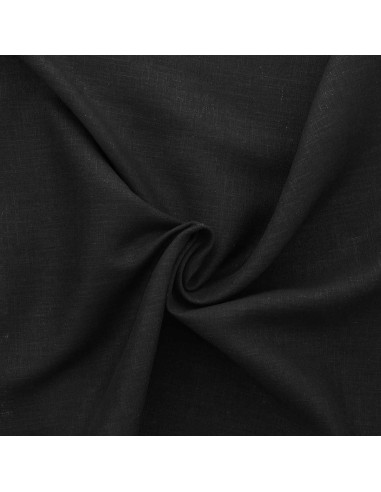 Viscose linnen stof - Zwart