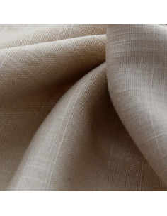 Linnen viscose stof - Beige