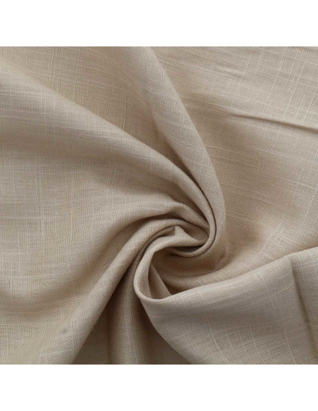 Linnen viscose stof - Beige