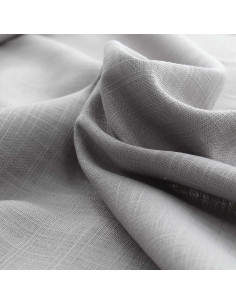 Viscose linnen stof - Zilvergrijs