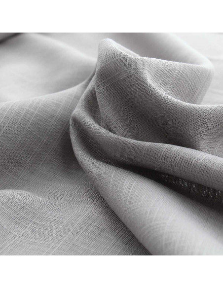Viscose linnen stof - Zilvergrijs