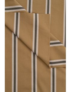 Gestreepte katoenen stof Weave Iced Mocha - Atelier Brunette 2
