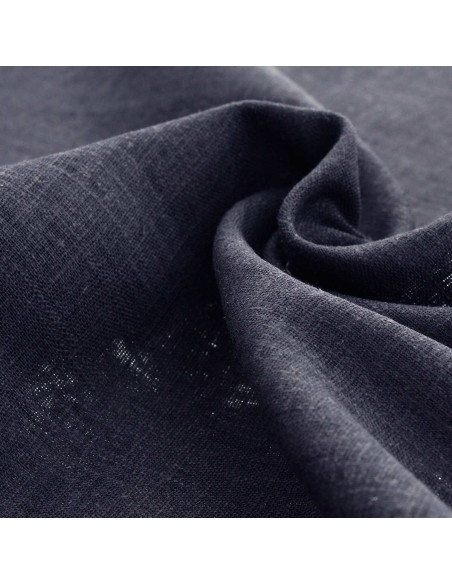 Viscose linnen stof - Marineblauw