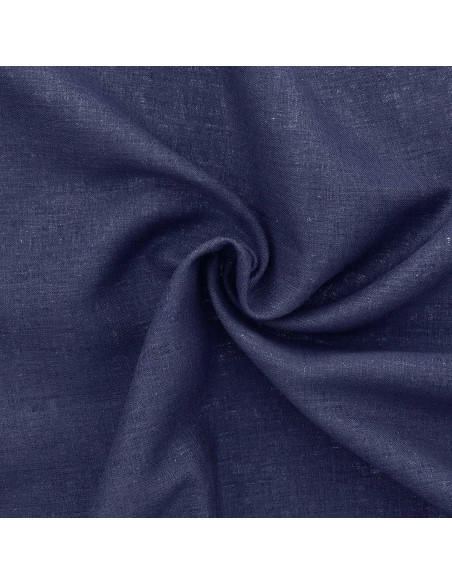 Viscose linnen stof - Marineblauw