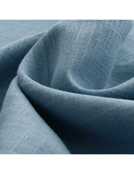 Linnen viscose stof - Licht vintage blauw