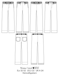 Patroon van de broek Étincelle - Atelier Scämmit 2