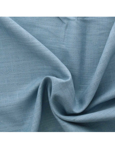 Linnen viscose stof - Licht vintage blauw
