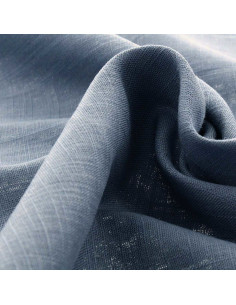 Linnen viscose stof - Donker vintage blauw