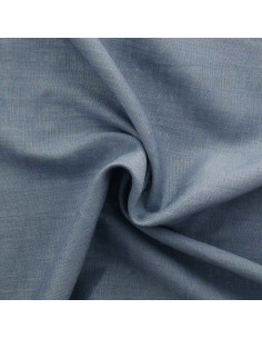 Linnen viscose stof - Donker vintage blauw 2