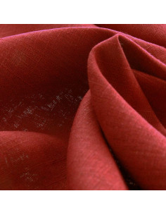 Viscose linnen stof - Robijn