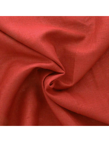 Viscose linnen stof - Robijn