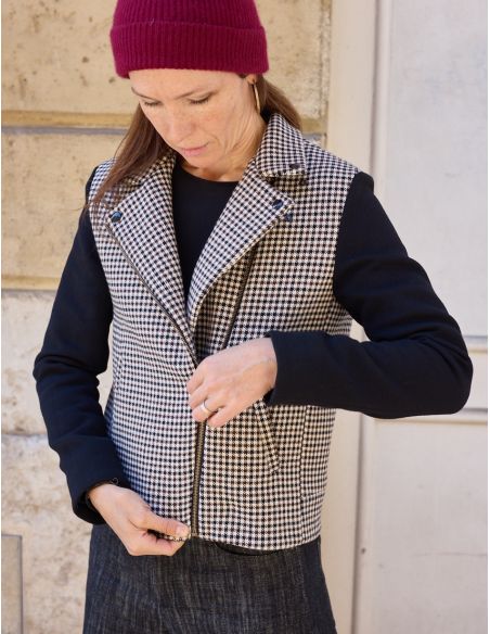 Perfecto-stijl jasje patroon Electra - Atelier Scämmit