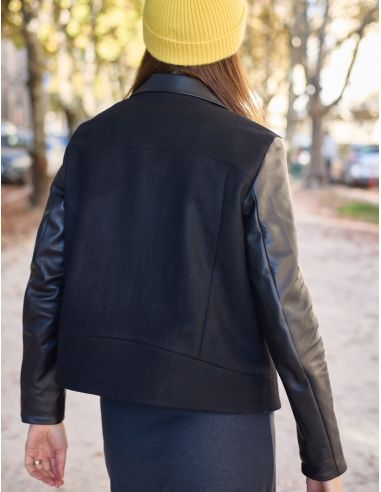 Perfecto-stijl jasje patroon Electra - Atelier Scämmit