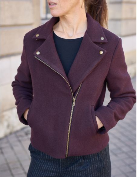 Perfecto-stijl jasje patroon Electra - Atelier Scämmit