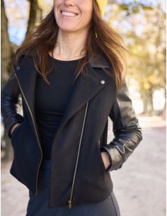 Perfecto-stijl jasje patroon Electra - Atelier Scämmit