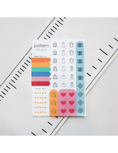 Organisatiestickers voor naaipatronen