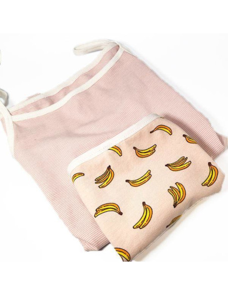 Tanktop, slip of shorty patroon Belle - Ikatee