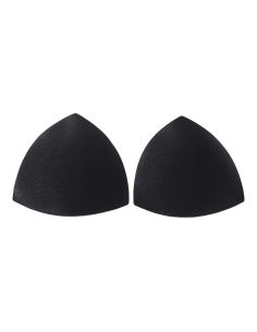 Zwarte driehoekige bh-cups