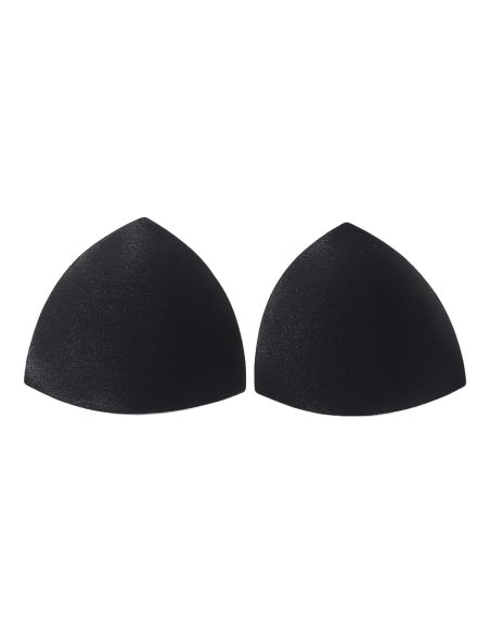 Zwarte driehoekige bh-cups