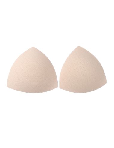 Beige driehoekige bh-vullingen