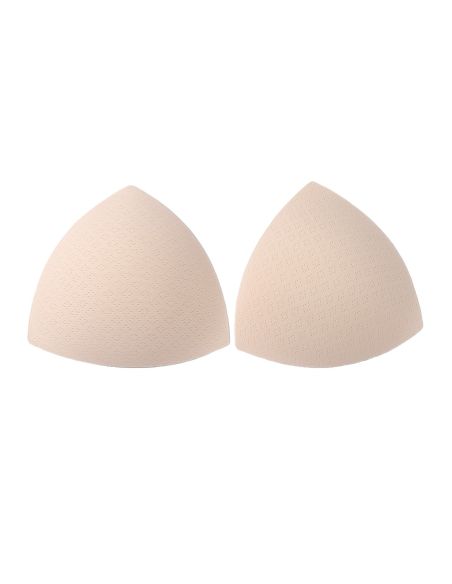 Beige driehoekige bh-vullingen