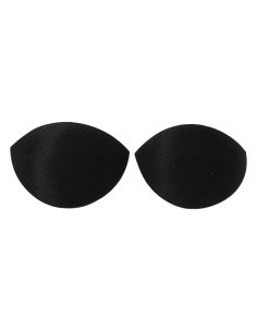 Zwarte halve maan push-up bh cups
