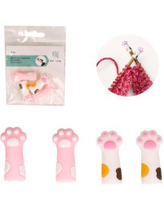 Breistoppers voor breinaalden - Kattenpootjes