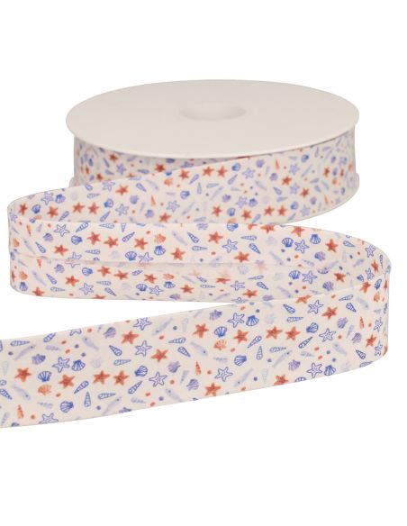 Schelpjes biais - Koningsblauw