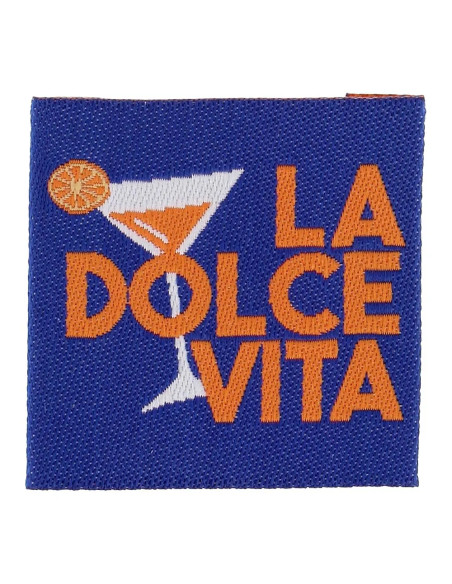 Set van 4 labels om op te naaien - La dolce vita