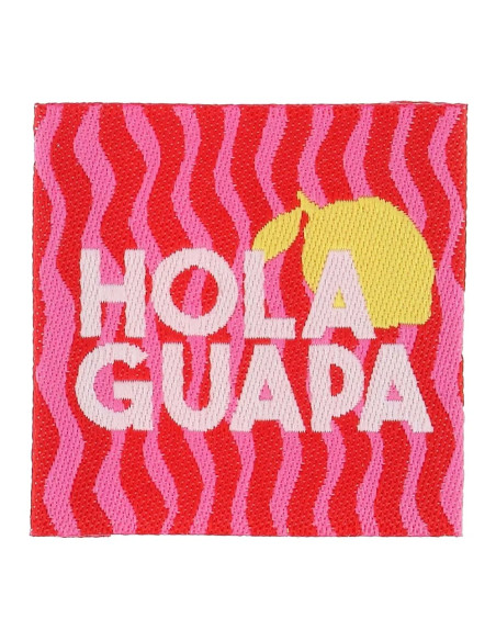 Set van 4 labels om op te naaien - Hola guapa
