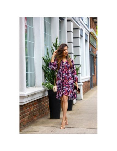 Viscose stof - Iris violet