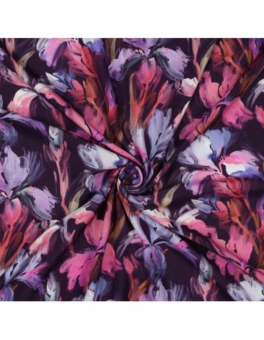 Viscose stof - Iris violet