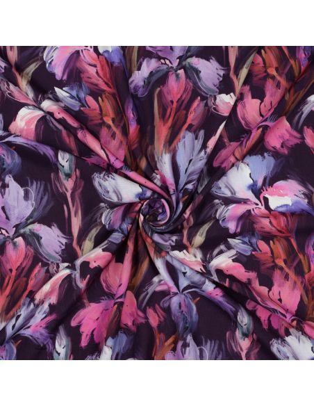 Viscose stof - Iris violet