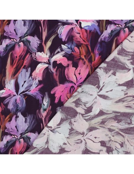 Viscose stof - Iris violet