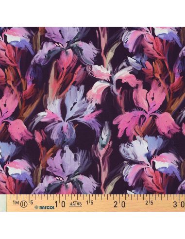 Viscose stof - Iris violet