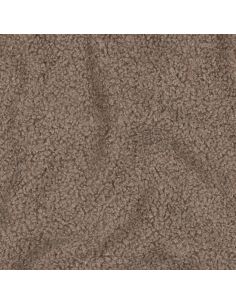 Dubbelzijdige Teddy-fleece stof - Taupe 2